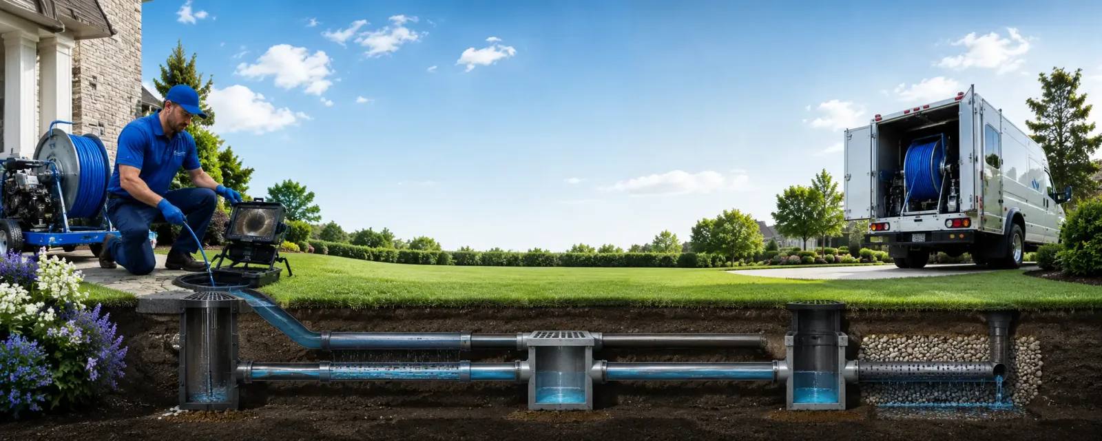 Outdoor drain cleaning information for Olivia, MN